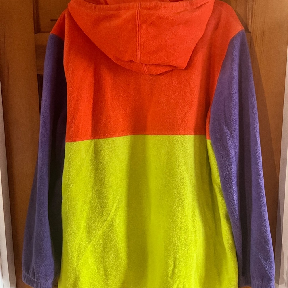 The White Lotus Sydney Sweeney Colorblock Hoodie men’s L fleece pockets outdoor - Picture 4 of 7